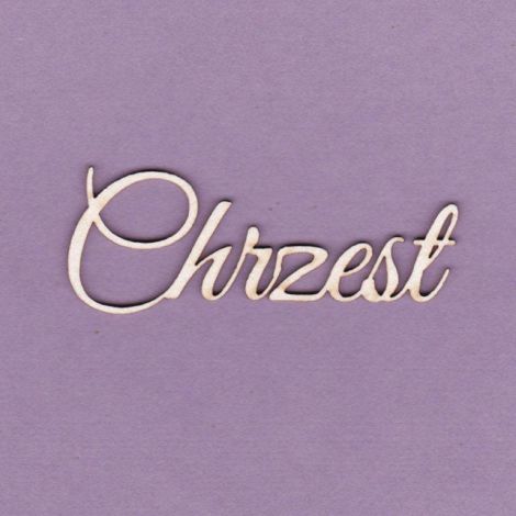 Tekturka Crafty Moly Napis G3 - Chrzest, 2szt